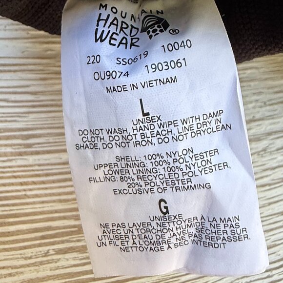 Mountain Hardwear Climb Life Outdoor Mitt Unisex Large Brown Waterproof Nylon - Picture 6 of 6